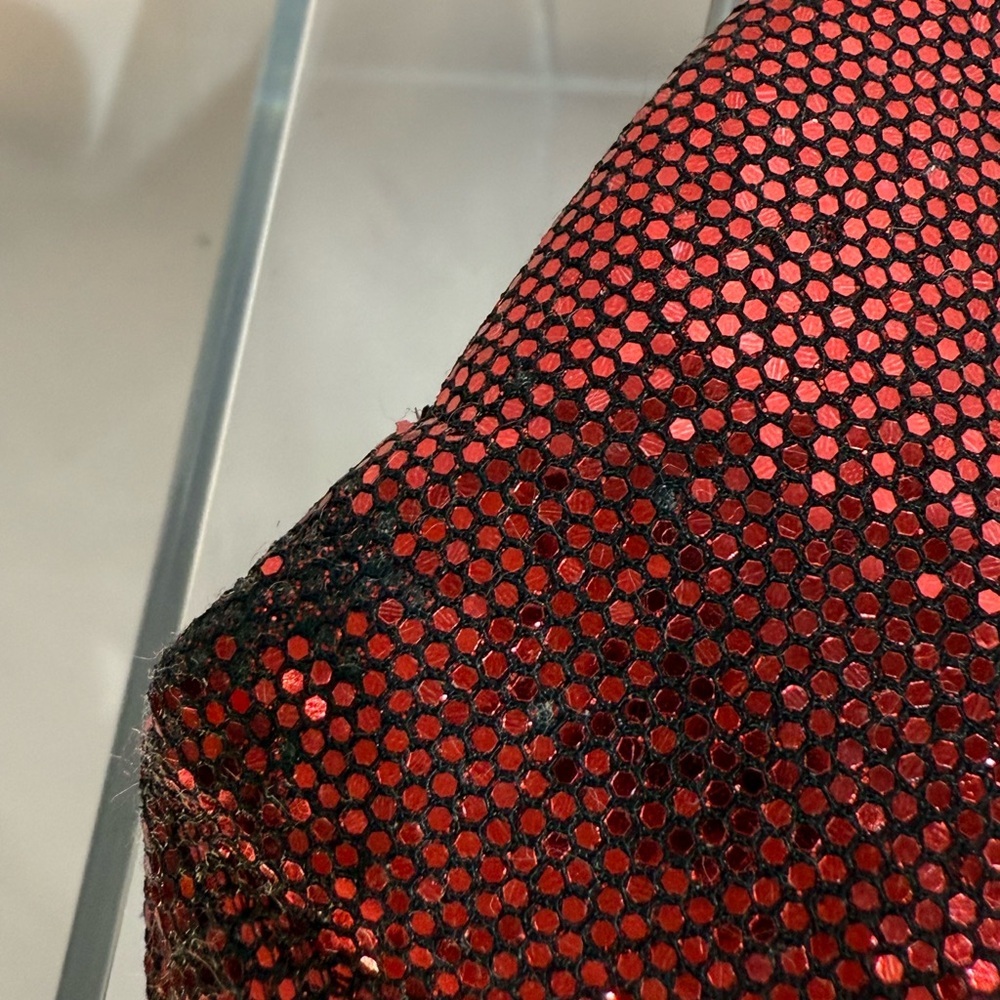 Express Ruby Red Beaded Snap Close Evening Bag Wi… - image 6